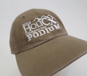 HoliCross Cyclocross Race Hat Cap HoliCX3 2018 Podium Bicycle Strapback Taupe - Picture 1 of 5