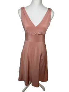 J. Crew Sophia Dress Silk Crepe Midi Sz 4 Dusty Rose Pink Special Occasion Event - Picture 1 of 11