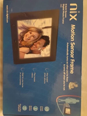 Used Nix 8" Black Digital Photo Frame X08D Hu-Motion - Image 1 of 4