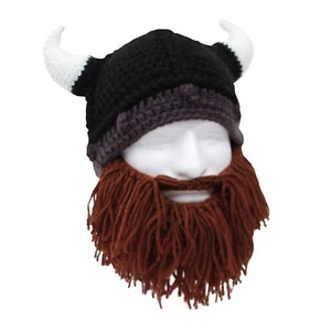 Mütze Beard Head Bartmütze Looter kurz braun Wickinger Helm Ski Maske Mask 51 - Picture 1 of 2