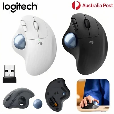 Logitech ERGO M575 Wireless Mouse Trackball Ergonomic Bluetooth CAD Drawing AU - Image 1 of 4