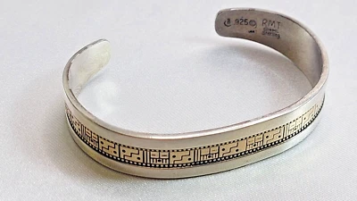 Relios Roderick Tenorio RMT .925 Sterling Silver & 14K Gold Cuff Bracelet - Image 1 of 4
