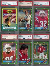 1986 TOPPS FOOTBALL PARTIAL SET ALL PSA 8 NO DUPS 117 COUNT LOT! [441]