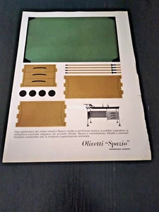 1962 OLIVETTI ARREDAMENTI METALLICI SPAZIO DESIGN VINTAGE AD PUBBLICITA - Foto 1 di 1