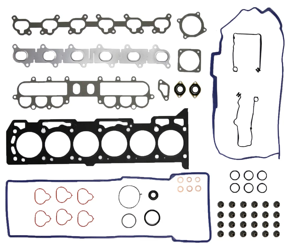 MLS VALVE REGRIND GASKET SET FOR FORD FAIRLANE BA BF BARRA 182 190 4.0L I6 - Image 1 of 1