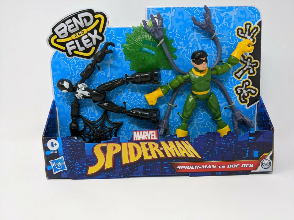 Spider-man VS Doc Ock Marvel Bend and Flex Action Figure Toy Hero Villain 4325