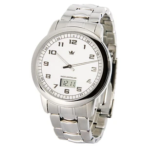 Elegante MARQUIS Herren Funkuhr (Junghans-Uhrwerk) Edelstahl Armbanduhr 964.6145 - Bild 1 von 1