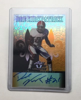 2012 Leaf Dre Kirkpatrick Rookie Authentic Signature Card 5/5 Leaf Valiant (279) - Image 1 of 3