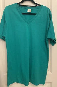 VTG Cheetah Brand V-Neck Short Sleeve T Shirt Unisex Size M Made in USA - Picture 1 of 8