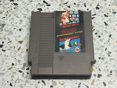 Nintendo NES Super Mario Bros Duck Hunt Original Authentic Tested & Working Game - Image 1 of 2