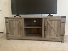 Walker Edison 58 inch Barn Door TV Console for up to 65 inch TVs - Grey Wash...