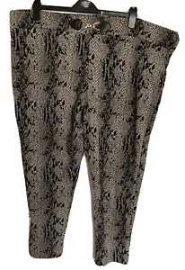 LEGGINGS JAQUARD STAR BY JULIEN MACDONALD STAMPA SERPENTE TAGLIA 24 NUOVI CON ETICHETTE FIBBIA ELEGANTI - Foto 1 di 12