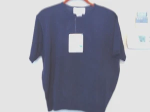 NUEVO Prenda para mujer Haberdashery púrpura talla grande manga corta tejido ¡NUEVO!¡! - Imagen 1 de 3