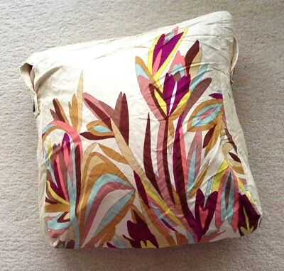 Missoni for Target duvet cover pillow case button closure exploding floral print - Image 1 of 4