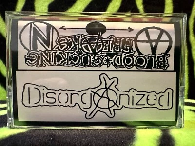 Blood Sucking Freaks / Disorganized Cassette DOOM EXTREME NOISE TERROR PUNK KBD - Image 1 of 4