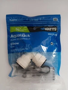 3 - Watts 3/8” CTS Elbow Plastic Union Push To Connect 3517-08 - Bild 1 von 3