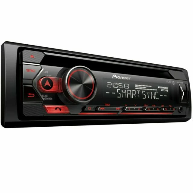 Pioneer DEH-S320BT 1 DIN Lettore Multimediale - Nero/Rosso