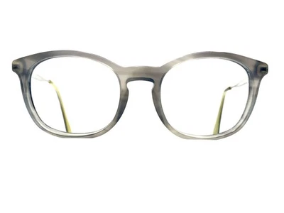 Gafas ovaladas de cuerno transparente gris Prada templos plateados Italia 48 14 130 Foto 1 de 4