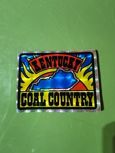 Pegatina vintage 1970 Kentucky Coal Country EE. UU. máquina expendedora de prisma - Imagen 1 de 1