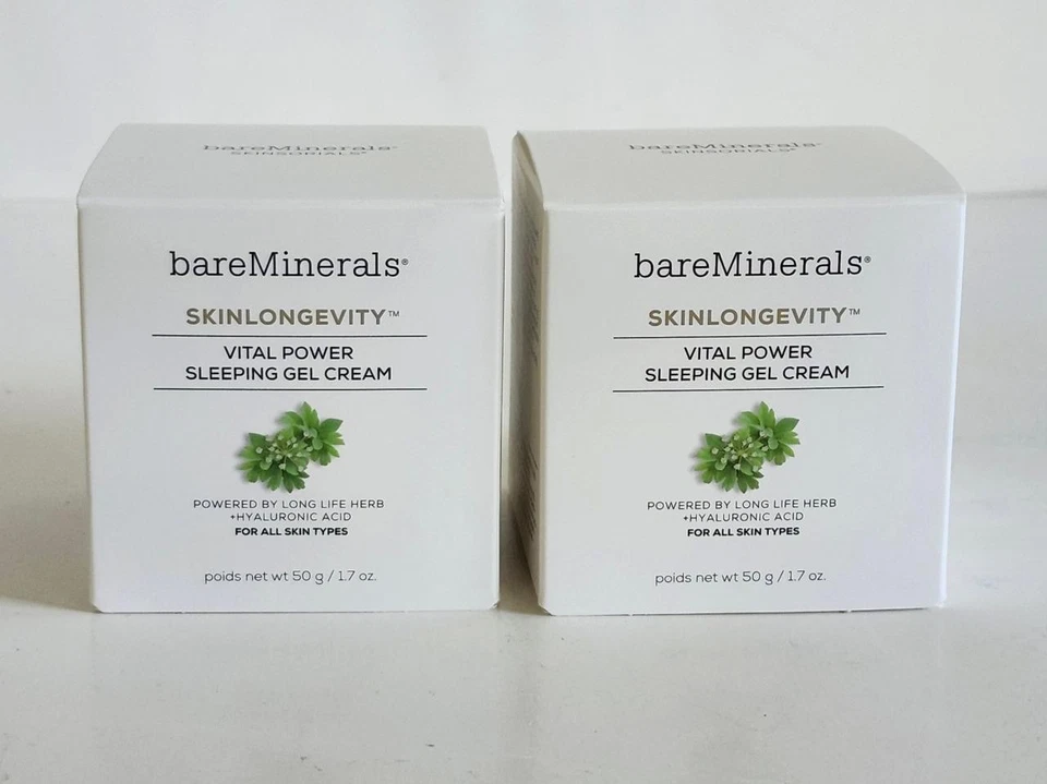 2 bareMinerals Skin Longevity Vital Power Sleeping Gel Cream 1.7 Oz. - Image 1 of 4