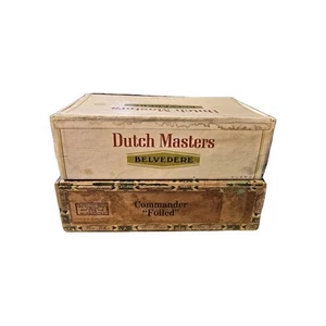 Dutch Masters & Commander Zigarrenkisten Papierscharniere Belvedere Vintage Retro - Bild 1 von 14