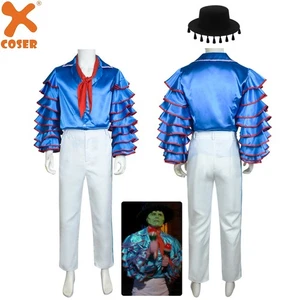 Movie The Mask Jim Carrey Stanley Ipkiss Cosplay Costumes Adult Uniform Xmas - Picture 1 of 13
