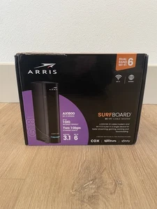 ARRIS G18 Surfboard Wi-Fi Cable Modem AX1800 Dual Band Wi-Fi 6 NEW OPEN BOX - Picture 1 of 8