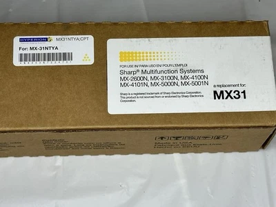 Genuine SHARP Systems MX-31NTYA Yellow Toner Cartridge New In Box Hyperion - Image 1 of 4