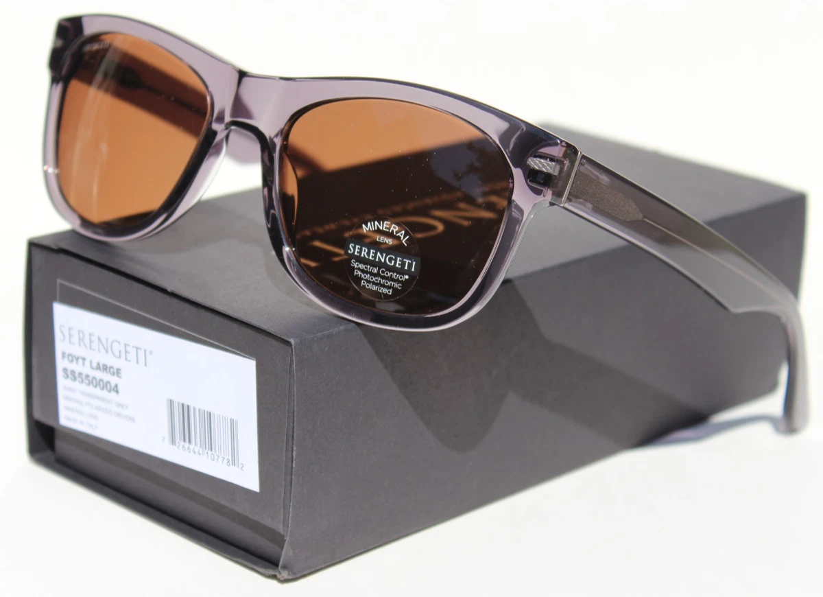 Serengetti Brawley Sunglasses - Square Shiny Classic Tortoise Frame With Saturn Polarized Lenses