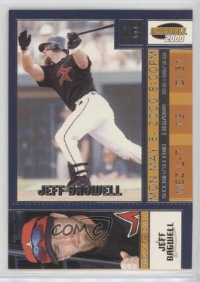 Boleto Pacific Invincible 2000 al estrellato Jeff Bagwell #9 Salón de la fama Foto 1 de 2