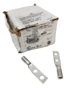 50 Burndy YA4CL2TC14 Hylug Copper Compression Connector 4AWG 7/8" Strip Gray NEW - Picture 1 of 8