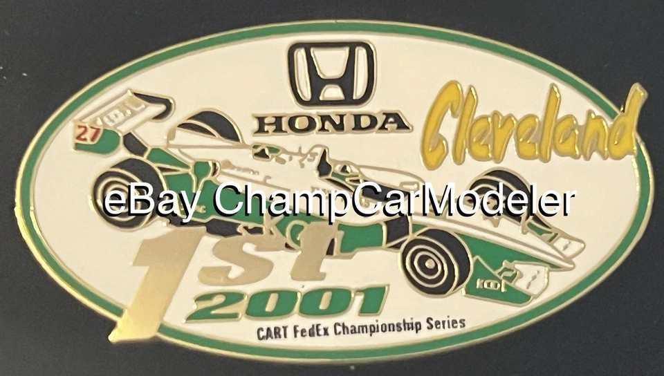 2001 Dario Franchitti Cleveland Win Honda CART FedEx ChampCar Pin Team Green - Image 1 of 1