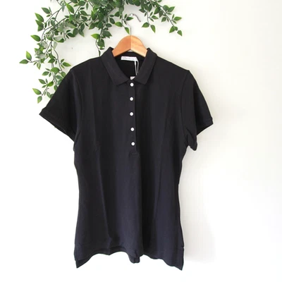 NUEVO Polo Peter Millar Para Mujer Negro Manga Corta Talla Grande Foto 1 de 4