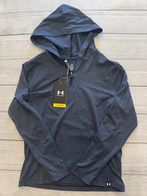 Under Armour Hoodie Shirt Youth Boys Medium 10-12 Gray UPF 50 Long Sleeve Golf - Image 1 of 4