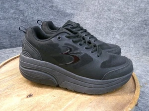 Zapatos negros antideslizantes Gdefy Gravity Defyer ION TB9025MBB-W para hombre talla 9 EE. UU. - Imagen 1 de 12