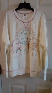 Care Bears Langarm Damen Sweatshirt bestickt Grafik weiß Gr. XL NEU - Bild 1 von 6