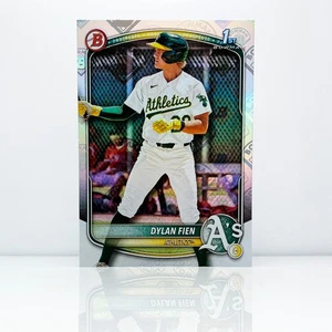 DYLAN FIEN - 2025 Bowman - Retro Logo Fractor SSP - Athletics - Picture 1 of 2