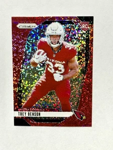 Trey Benson 2024 Panini Prizm Prizms Red Sparkle Refractor Parallel Rookie #392 - Picture 1 of 2