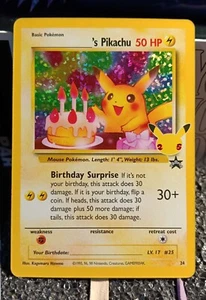 Pokemon Pikachu 25 Celebraciones Cumpleaños Sorpresa ¡Listo para clasificar!! - Imagen 1 de 2