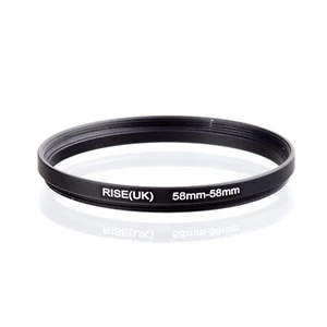 RISE(UK) 58mm-58mm 58-58 mm 58 to 58 Extend Ring Filter Adapter black - Picture 1 of 3