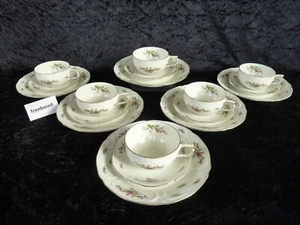 Rosenthal "SANSSOUCI MOOSROSE" 6 mantas de té / 18 piezas - Imagen 1 de 2