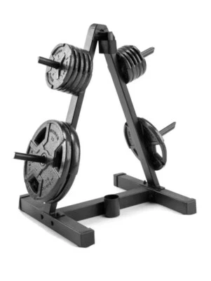 Weider Weight Plate and Barbell Storage Rack Compact Design 210 Lbs Max Weight - Image 1 of 3