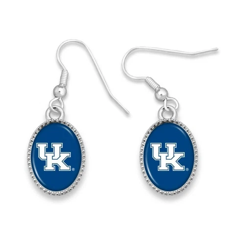 New Kentucky Wildcats Oval Logo Earrings, Fish Hook, Gift for Her Mom Cover