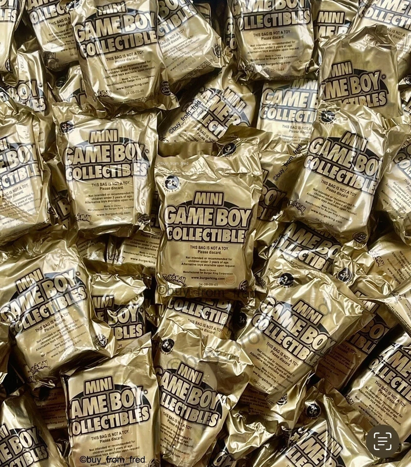 Burger King Pokemon Gameboy Niños Comida Coleccionable Juguete 2000 Bolso Dorado SELLADO NUEVO Foto 1 de 1