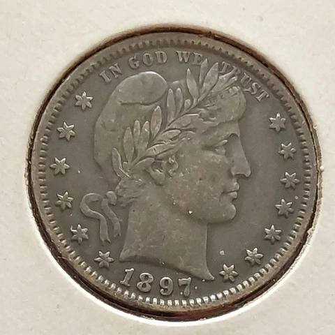 1897 BARBER QUARTER ~ NICE XF EF ~ PRICED RIGHT! Cover