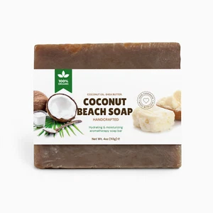 100 % reines Bio Kokosöl & Sheabutter handgefertigte Seifenriegel für gesunde Haut - Bild 1 von 5
