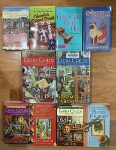 Mixed Lot of 10 Cozy Mysteries ~ CHOCOLATE & SCRAPBOOKING ~ See List - Bild 1 von 3