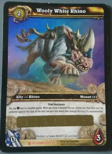 WoW Loot Card - Weißes Wollrhinozeros / Wooly white Rhino - Bild 1 von 1