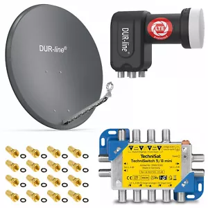 SAT Anlage 8 Teilnehmer DUR-line Select 90 cm mit LNB & TechniSwitch 5/8 mini - Bild 1 von 7