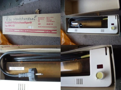 DDR Designe Haushalt-Folienschweißgerät Typ HPS 02 AKA OSTALGIE Folie Vintage - Bild 1 von 4